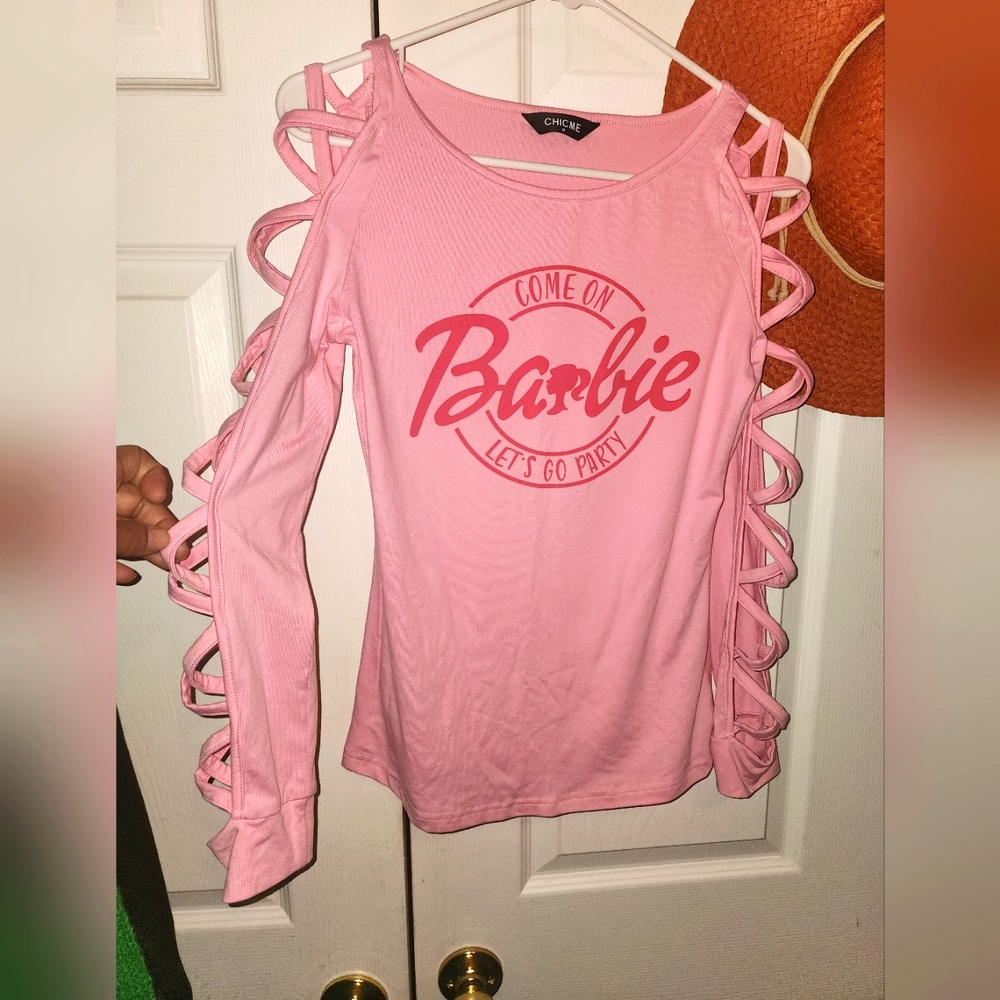 Barbie pink long sleeve stylish medium